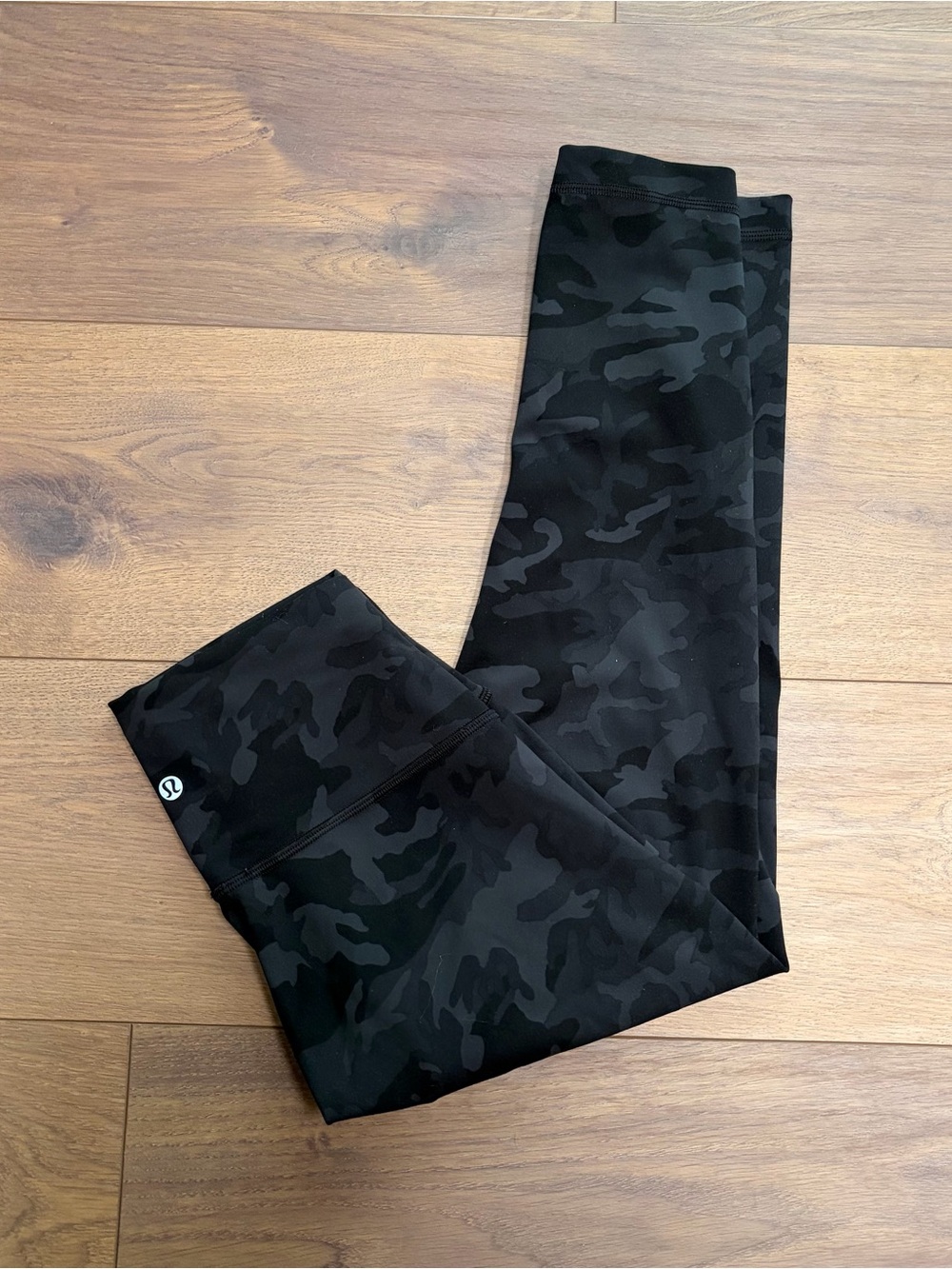 Lululemon Black Camo High-Rise Leggings